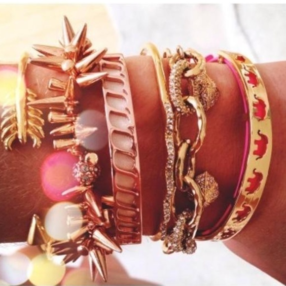 Stella & Dot | Dainty Rose Gold Bracelet Leather Inspire Bracelet - Picture 3 of 6